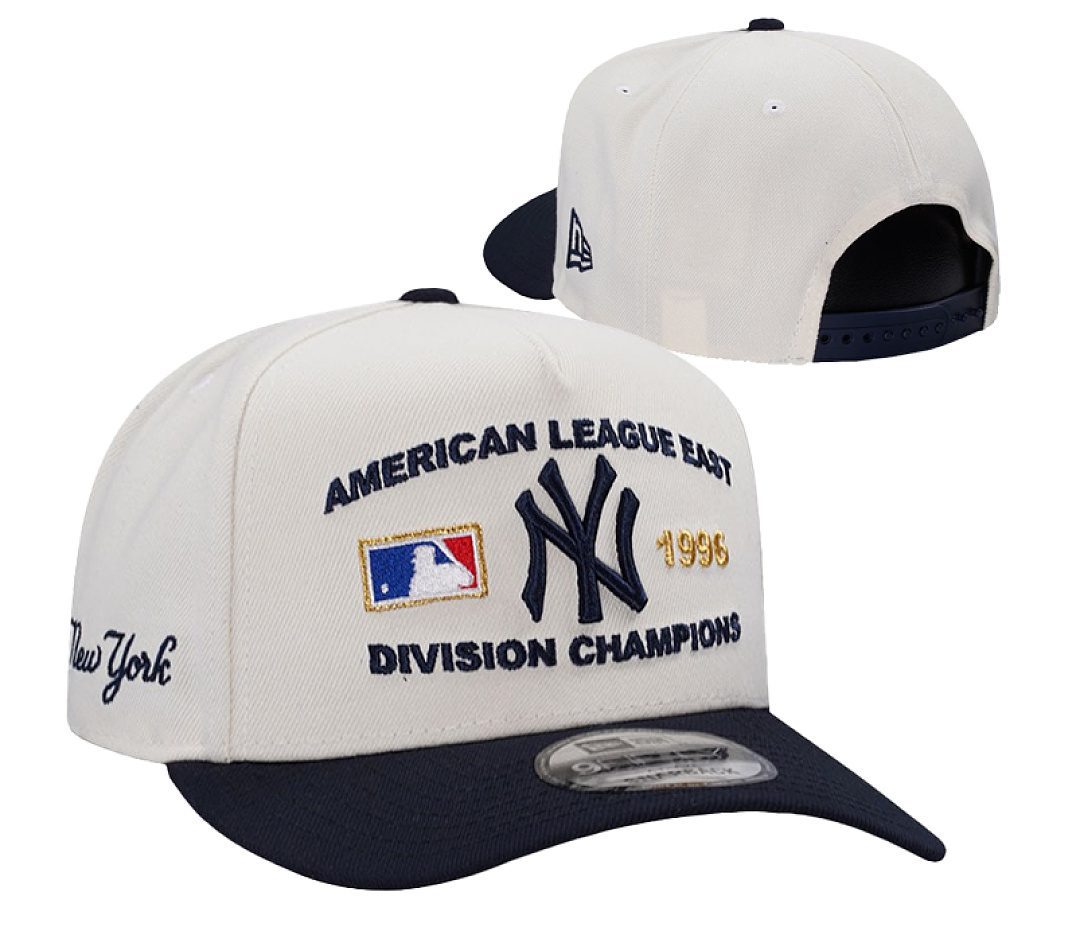 Cream/Navy Baseball Hat