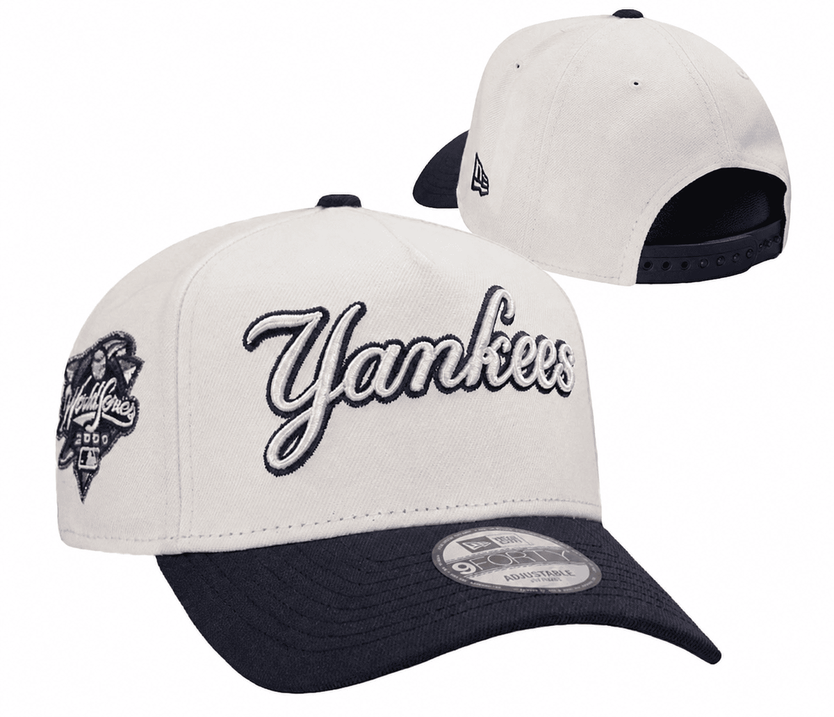 Cream/Navy Baseball Hat