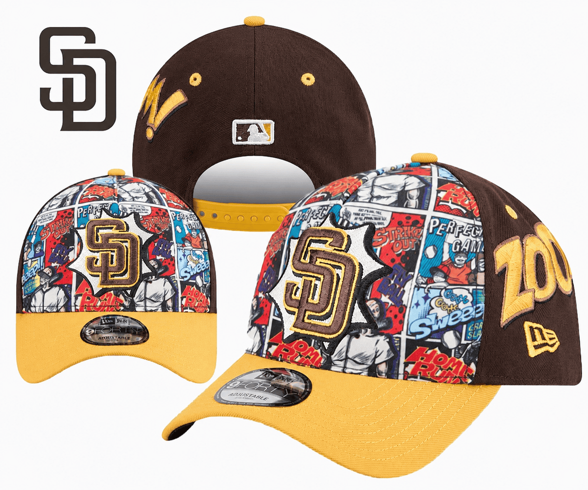 Brown/Yellow/Red/Blue/White Baseball Hat