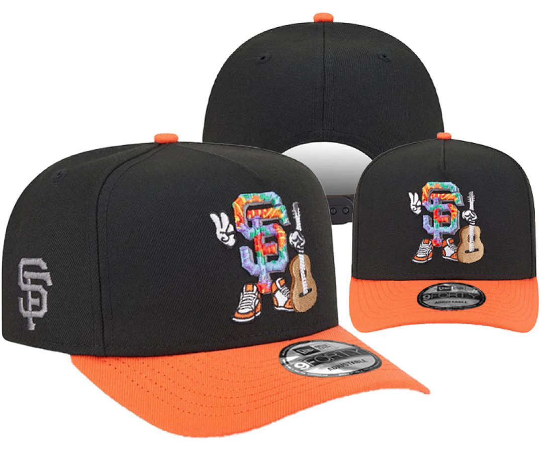 Black/Orange Baseball Hat