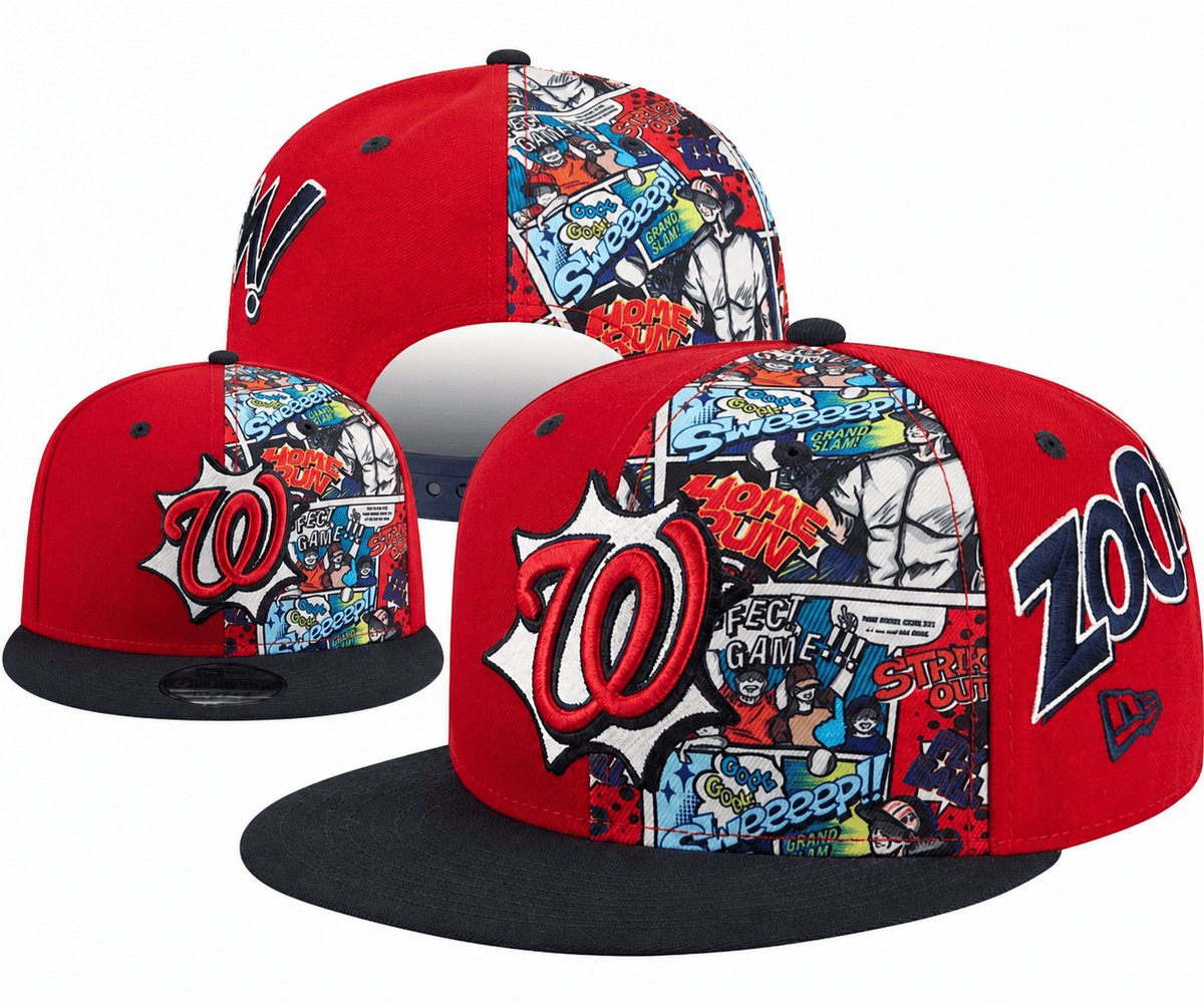Red/Navy/Multicolor Baseball Hat