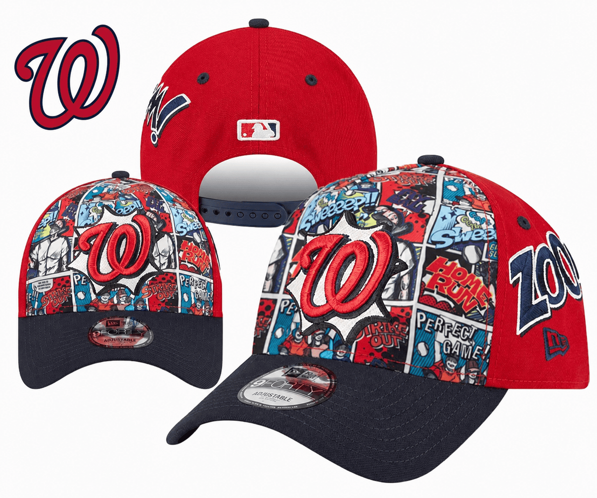 Red/Navy/Multicolor Baseball Hat