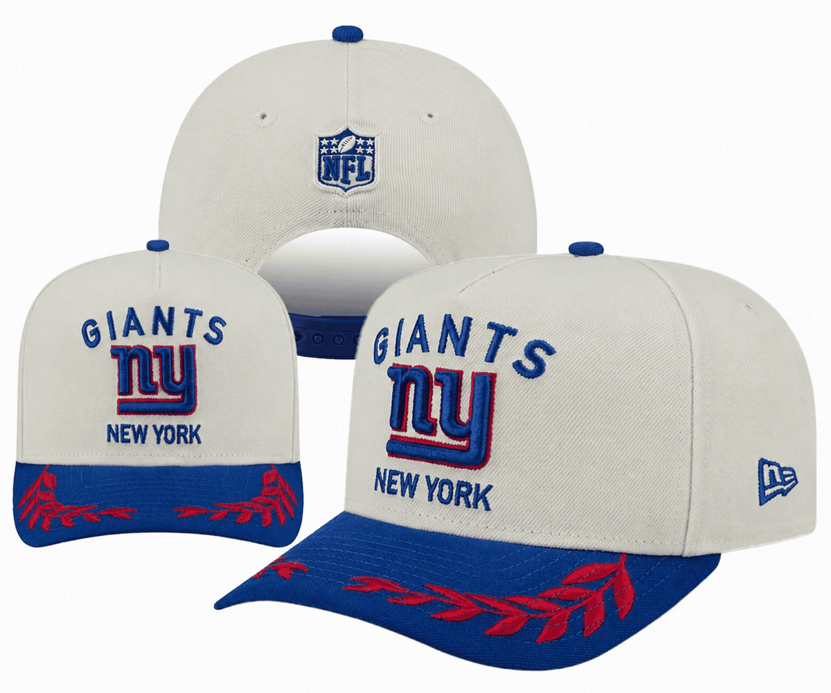 Cream/Royal Blue Football Hat
