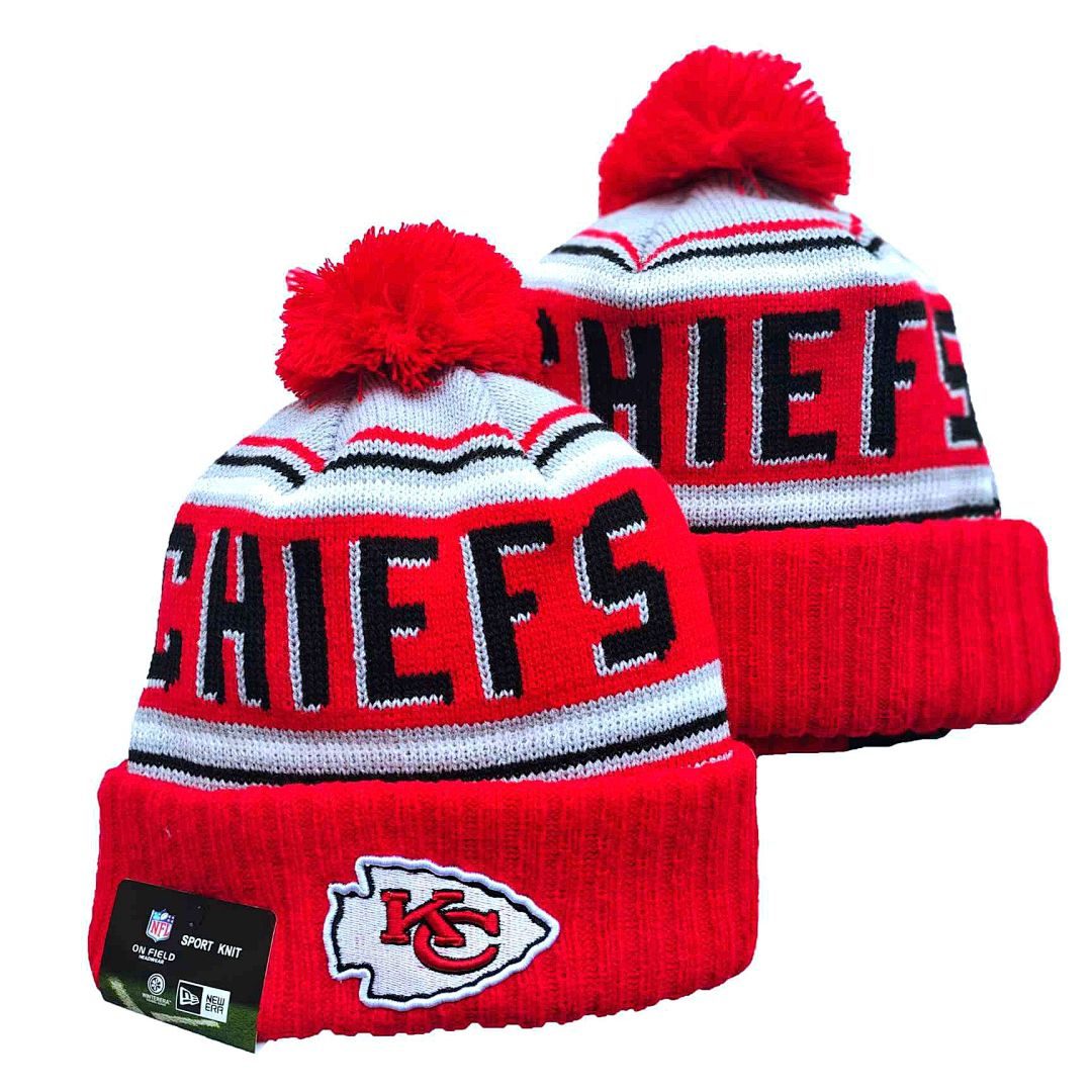 Red/White/Black Football Beanie