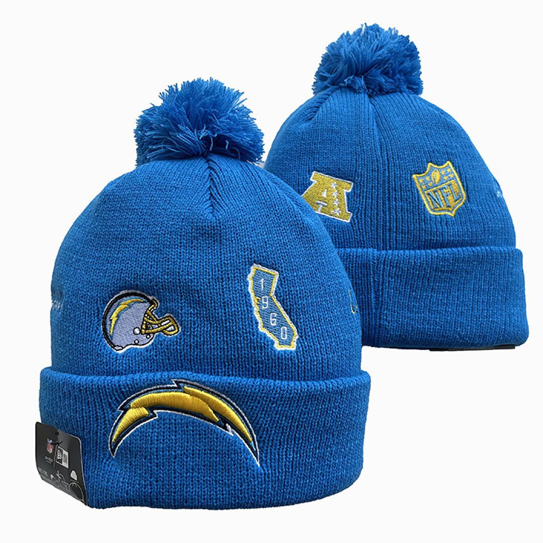 Blue Football Beanie