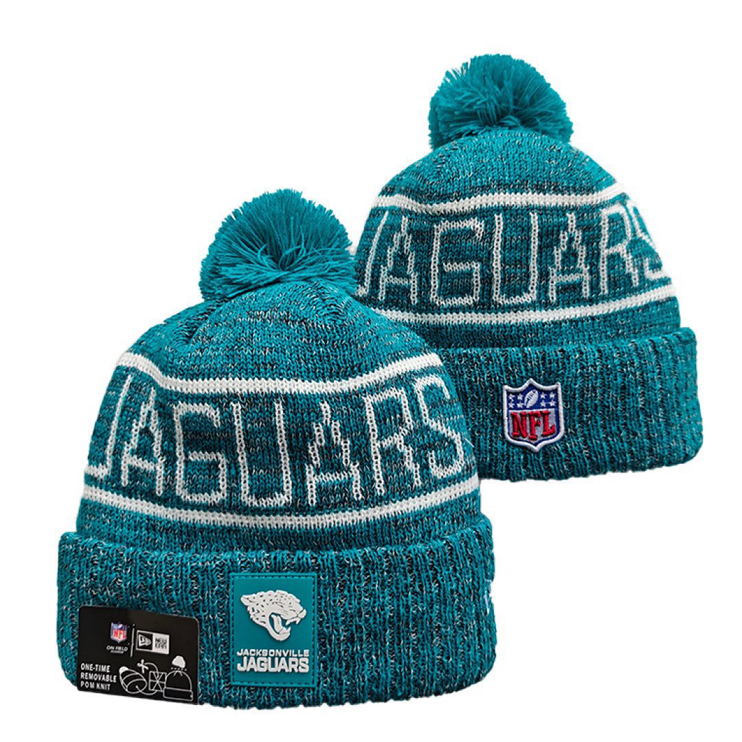 Teal/Gray/White Football Beanie