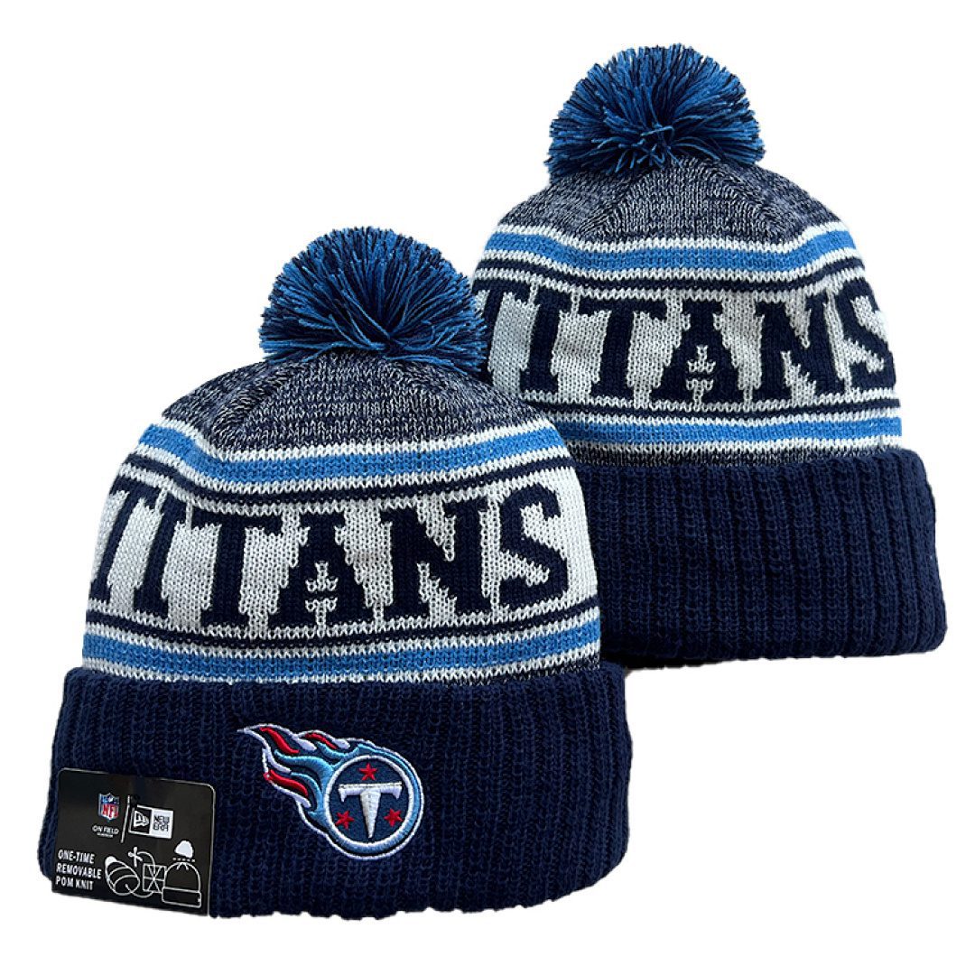 Gray/Navy/Blue/White Football Beanie