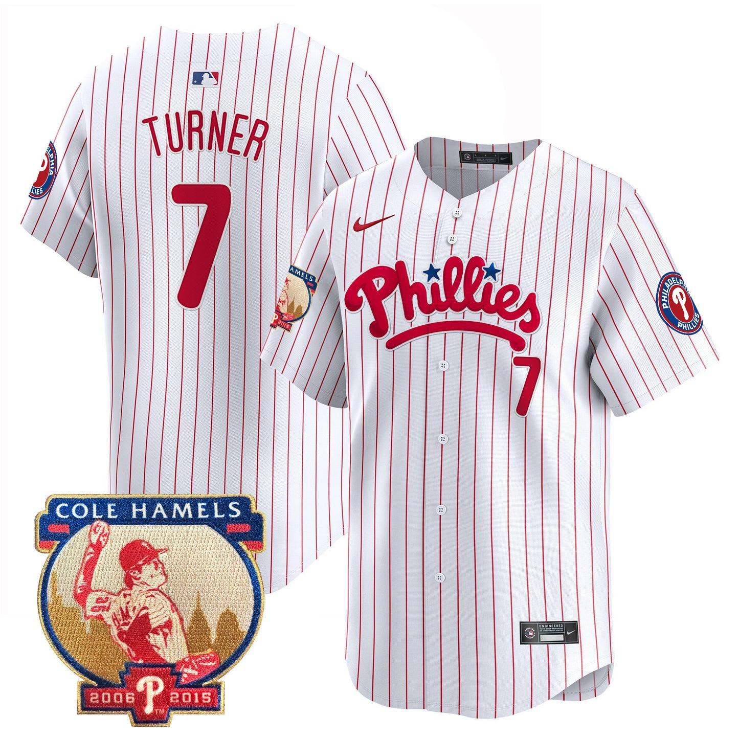 White Pinstripe - Trea Turner