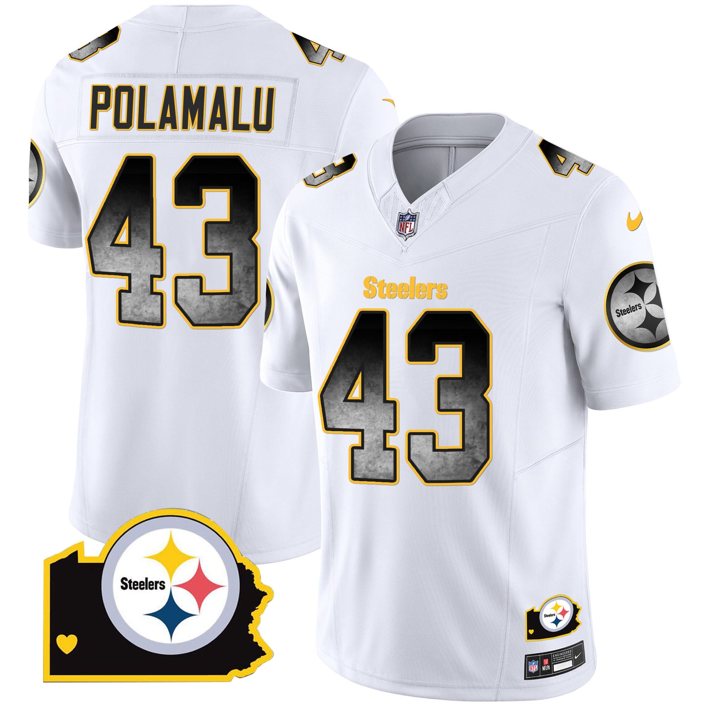 White - Troy Polamalu