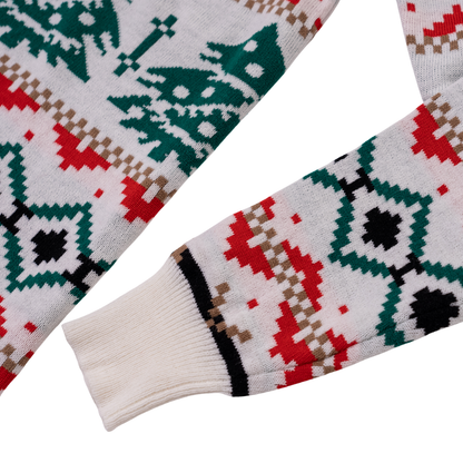 Knitted Button up Christmas Sweater