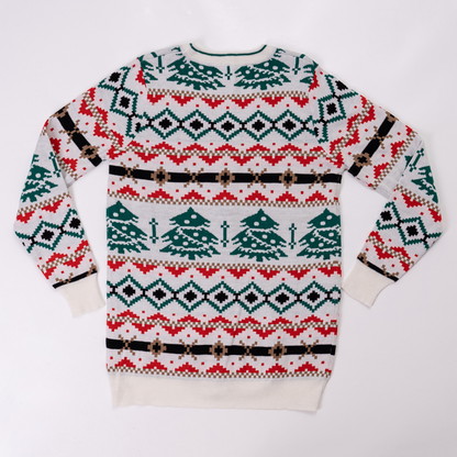 Knitted Button up Christmas Sweater