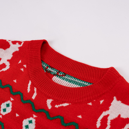 Christmas knitted short dress
