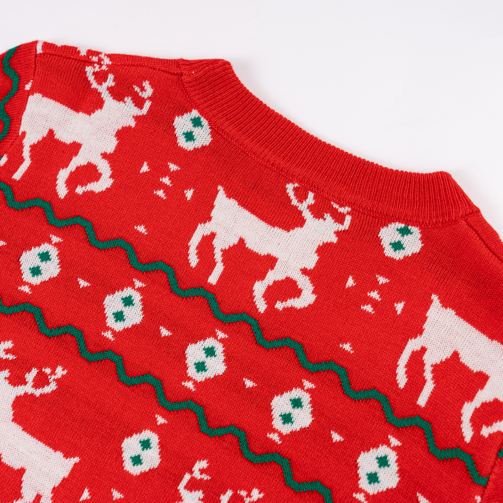 Christmas knitted short dress
