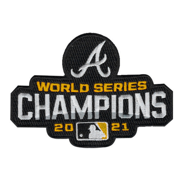 Atlanta World Series Champion White Gold Cool Base Jersey 2021 – Stitched