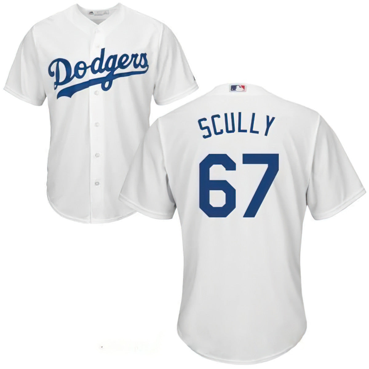 Los Angeles Sportscaster #67 Vin Scully Retired White Home Stitched Mlb Majestic Cool Base Jersey Mlb
