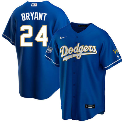 Los Angeles 2020 Championship Gold Trim Cool Base Navy Jersey