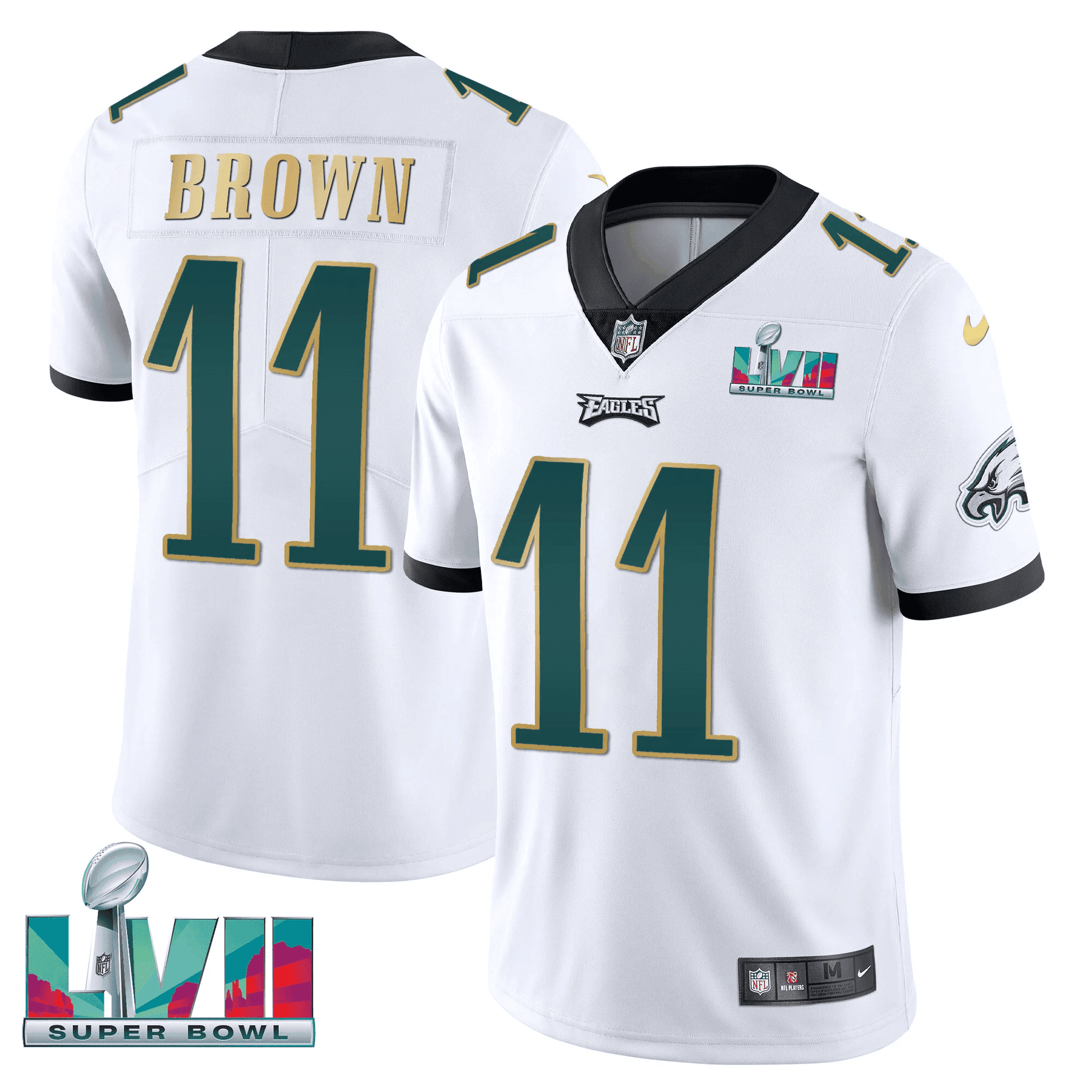 White Gold Trim - A.J. Brown