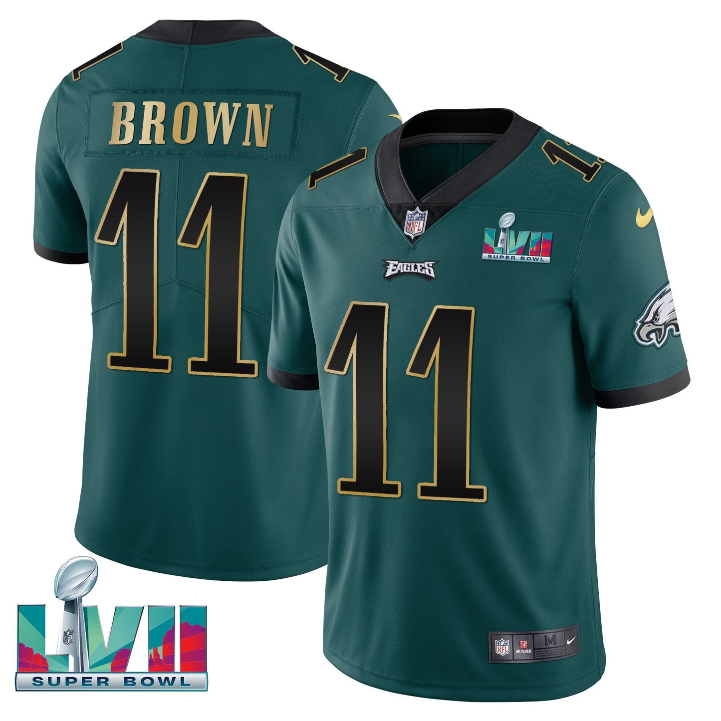 Green Gold Trim - A.J. Brown