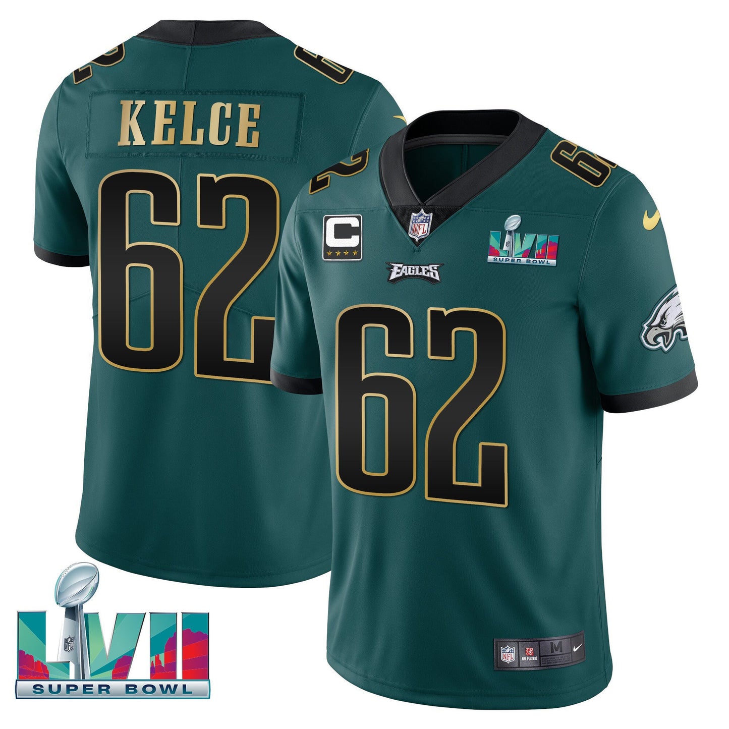 Green Gold Trim - Jason Kelce