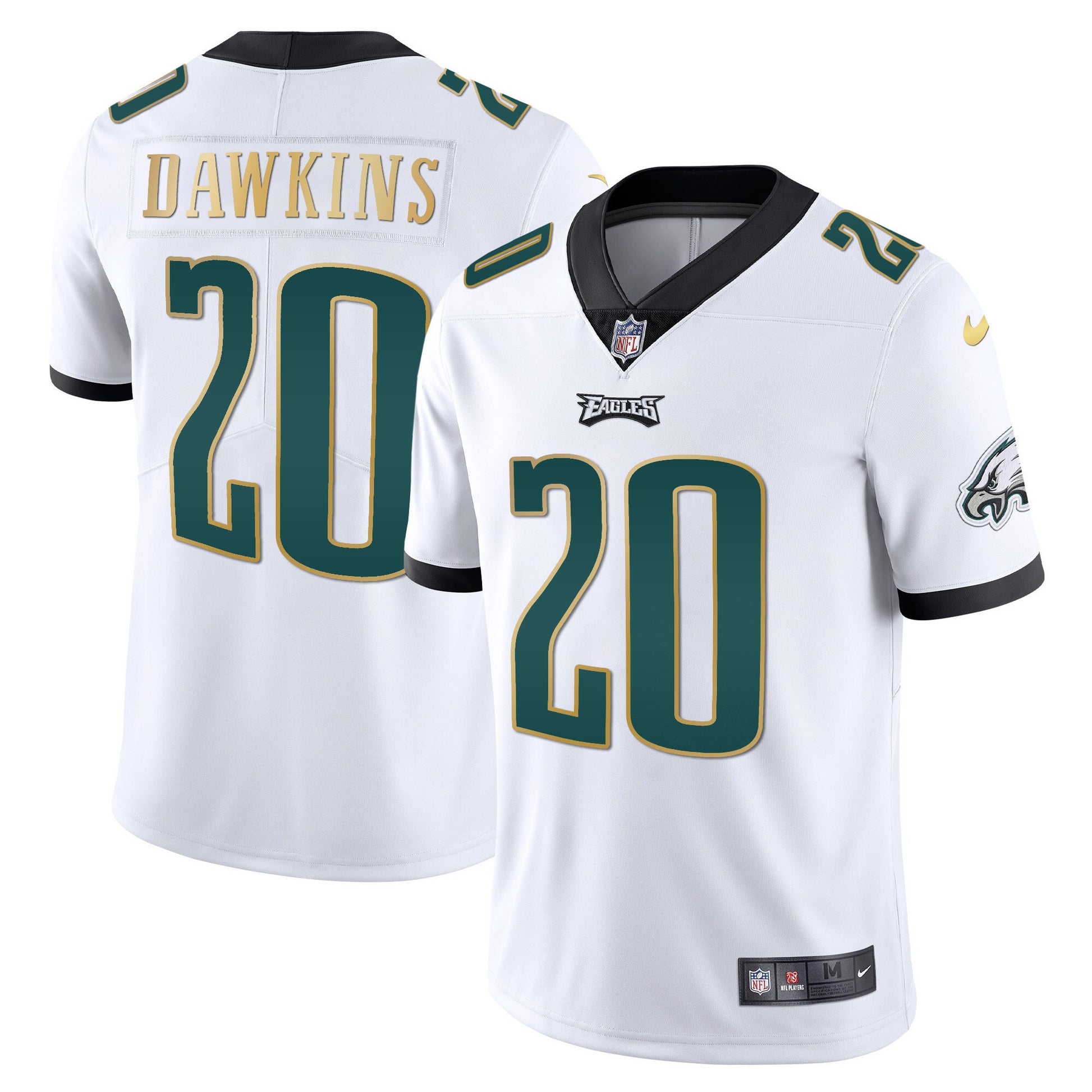 White Gold Trim - Brian Dawkins