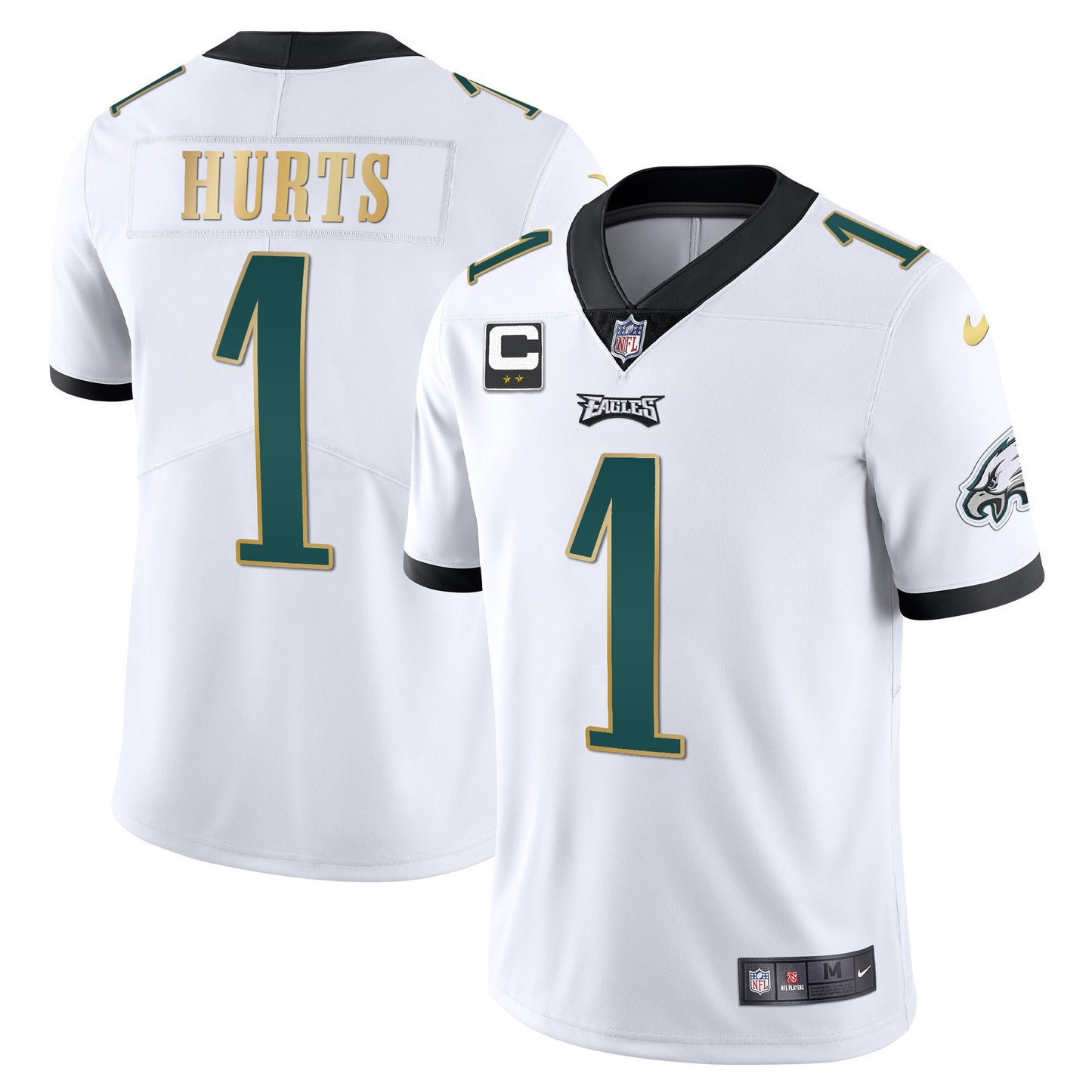 White Gold Trim - Jalen Hurts