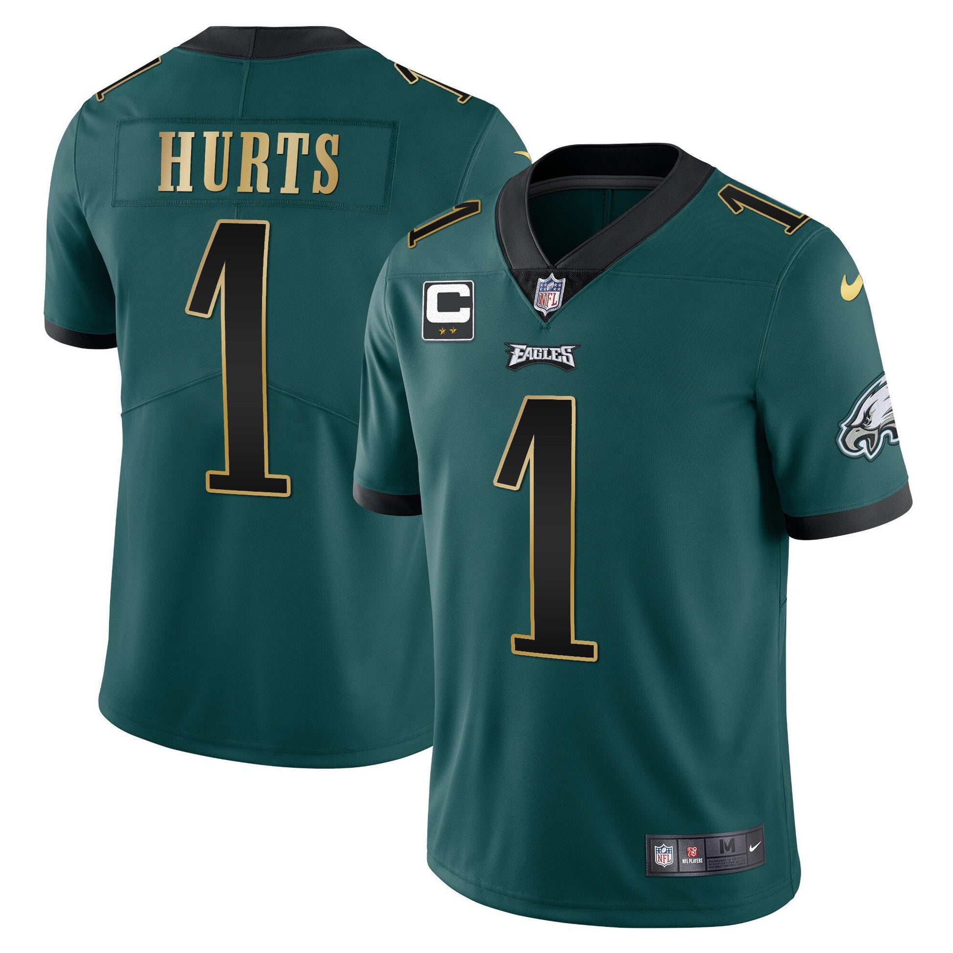 Midnight Green Gold Trim - Jalen Hurts