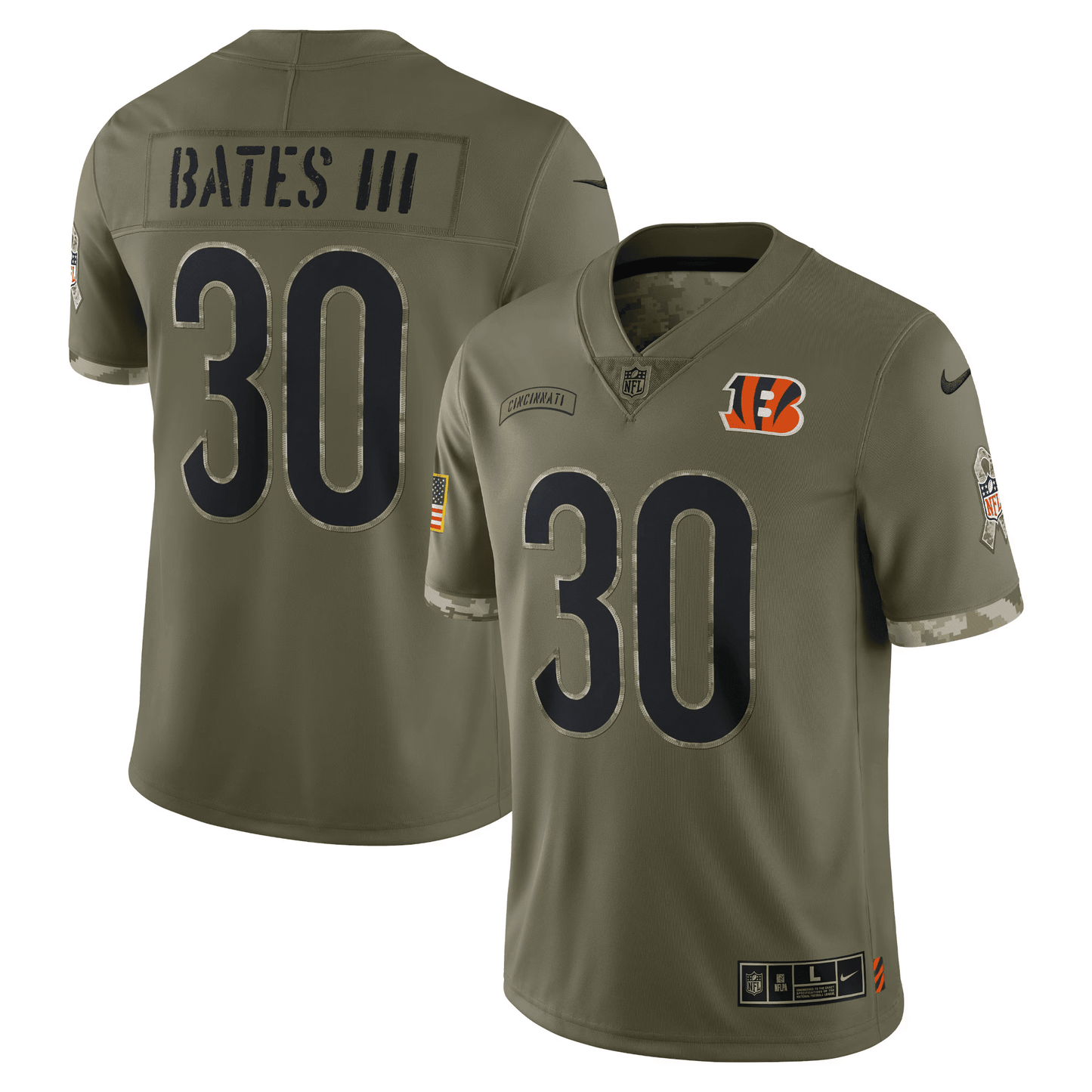 2022 Salute To Service Limited Jersey – Olive