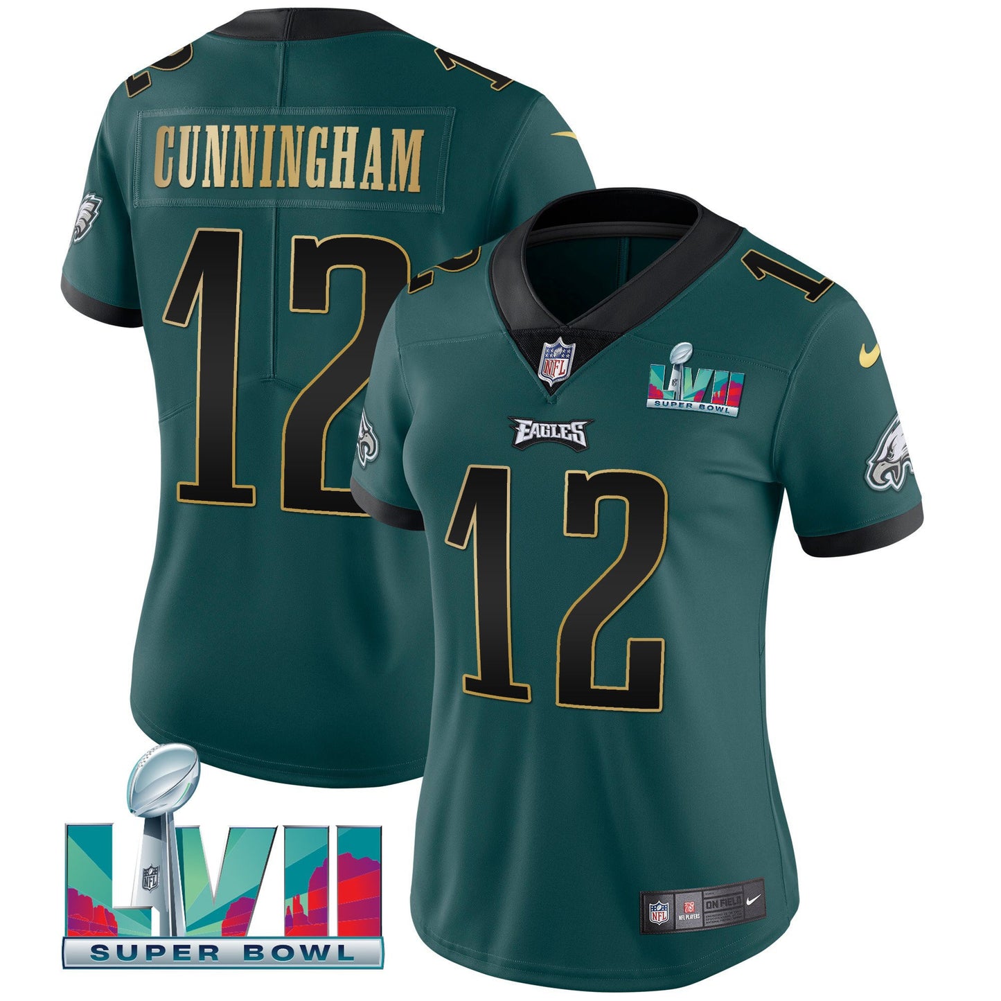 Midnight Green Gold Trim - Randall Cunningham
