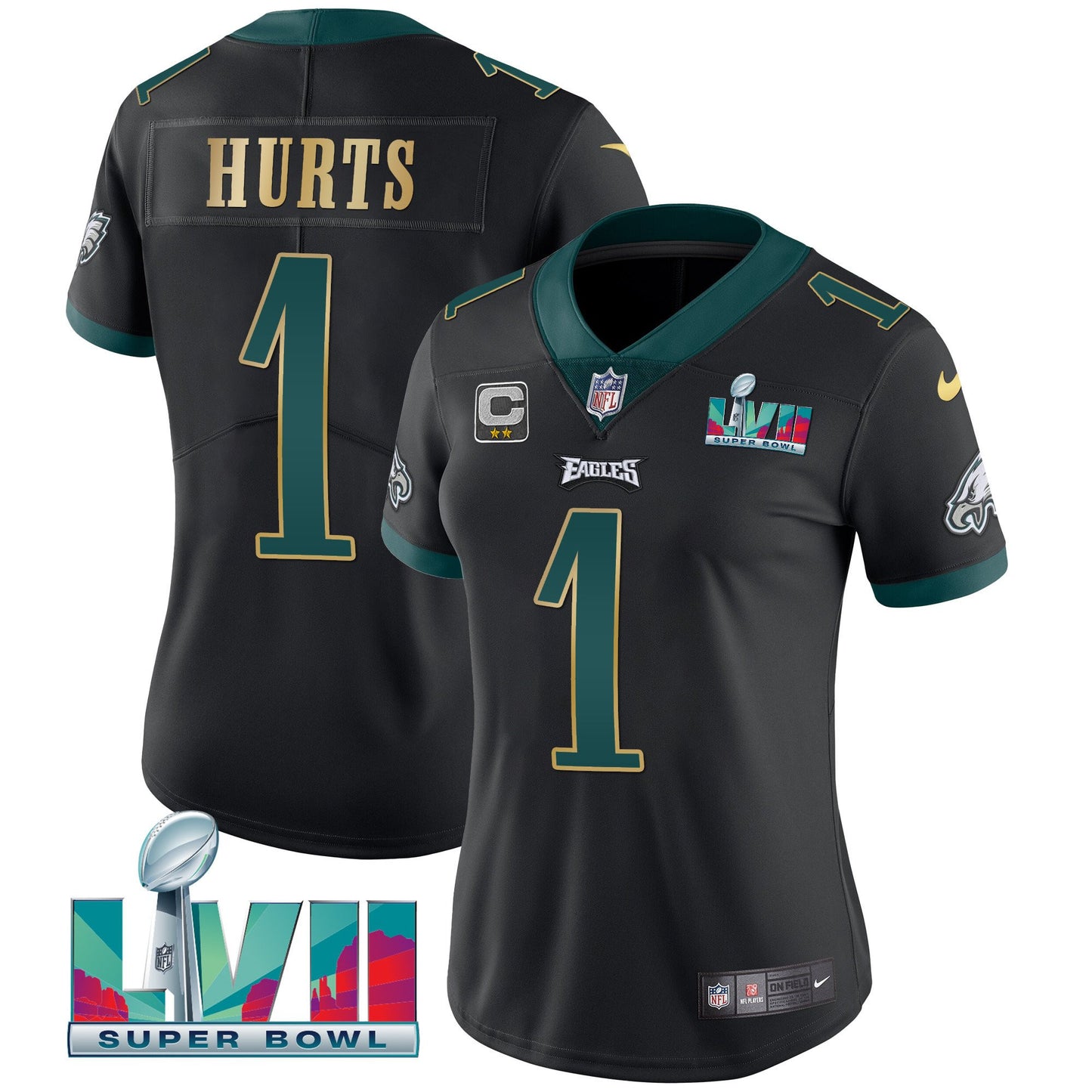 Black Gold Trim - Jalen Hurts