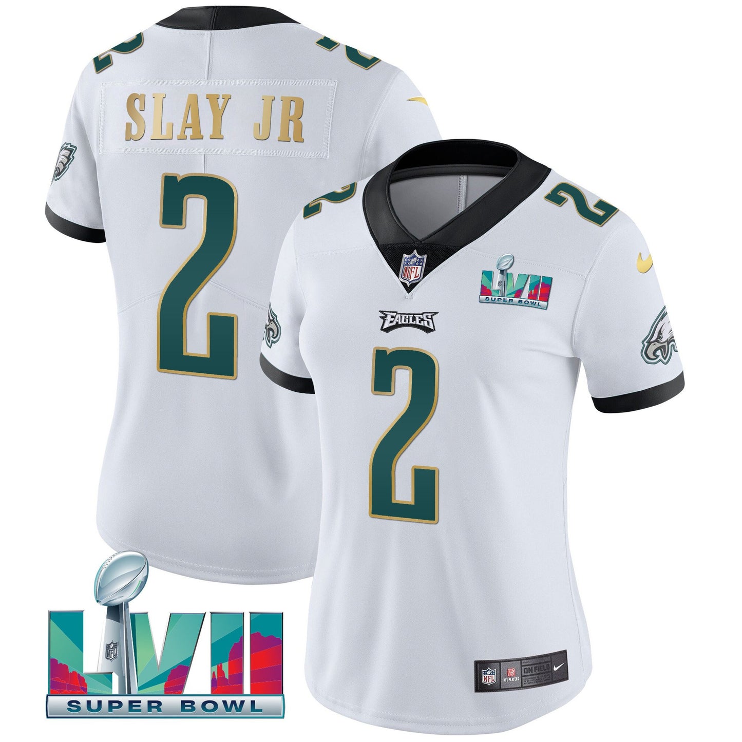White Gold Trim - Darius Slay Jr.