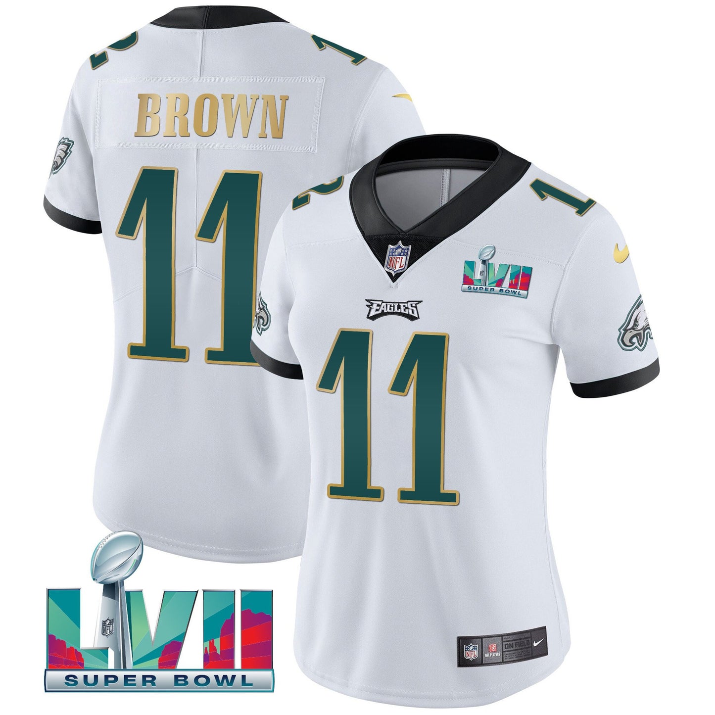 White Gold Trim - A.J. Brown