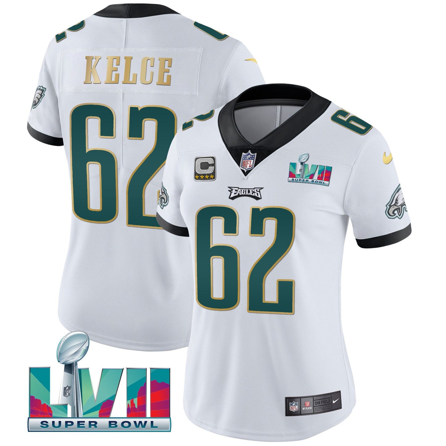 White Gold Trim - Jason Kelce