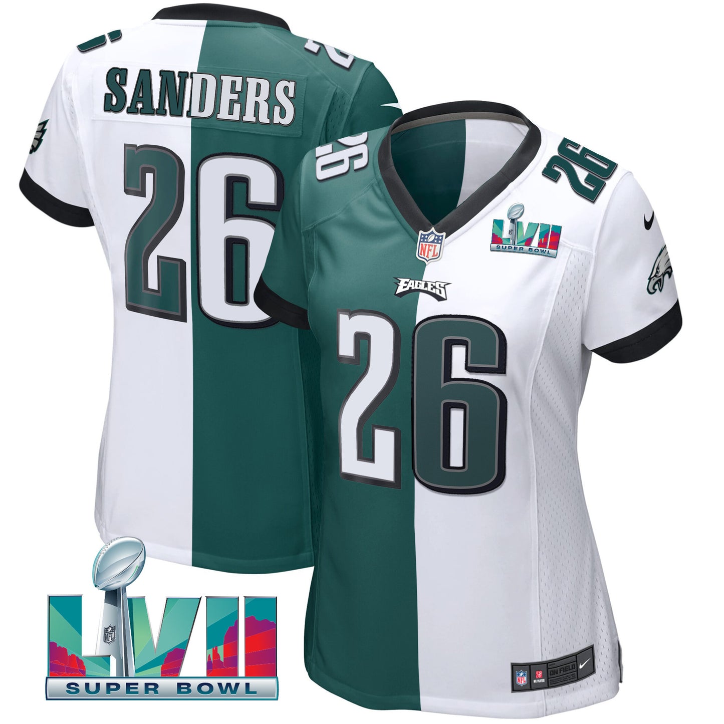 Split White Green - Miles Sanders