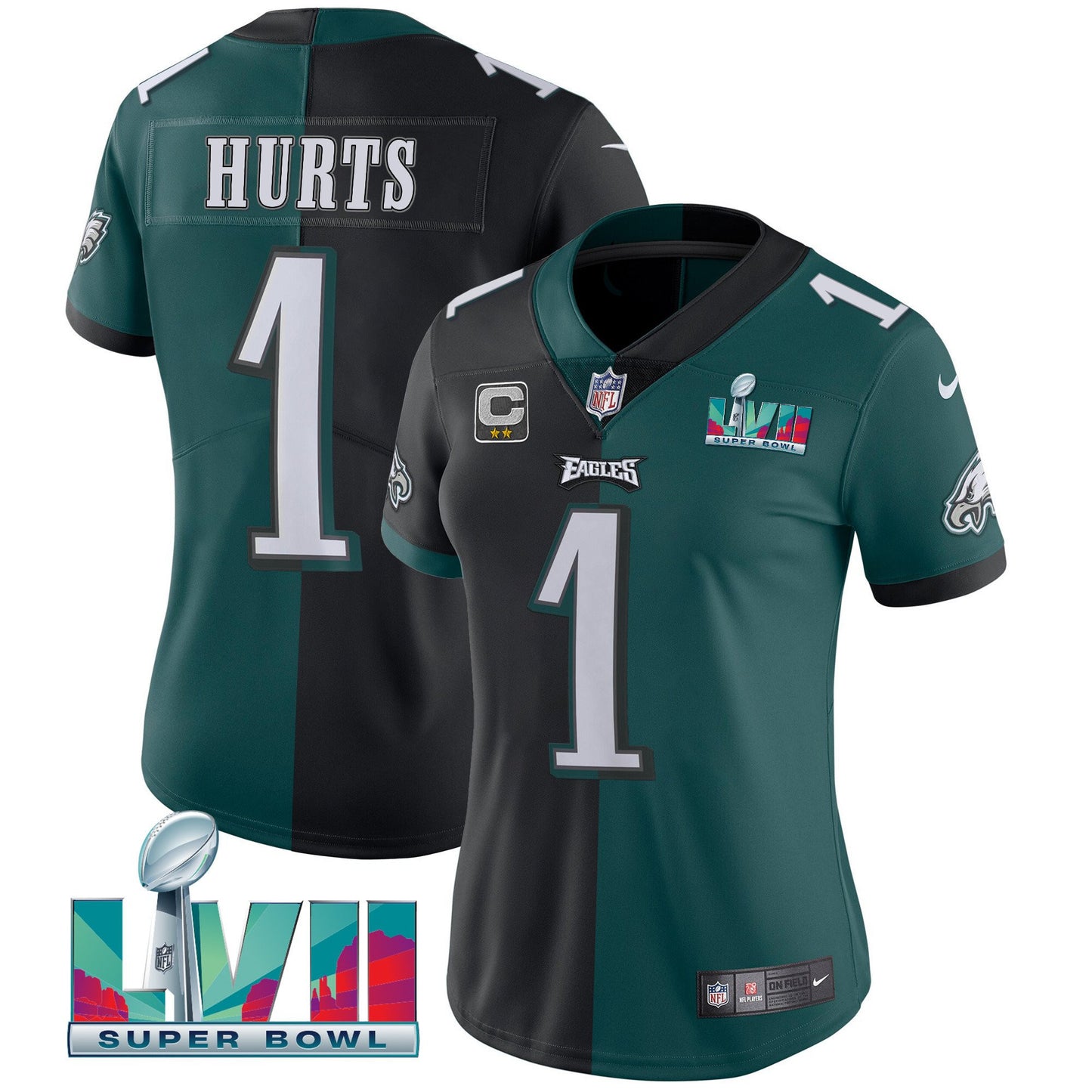 Split Black Green - Jalen Hurts