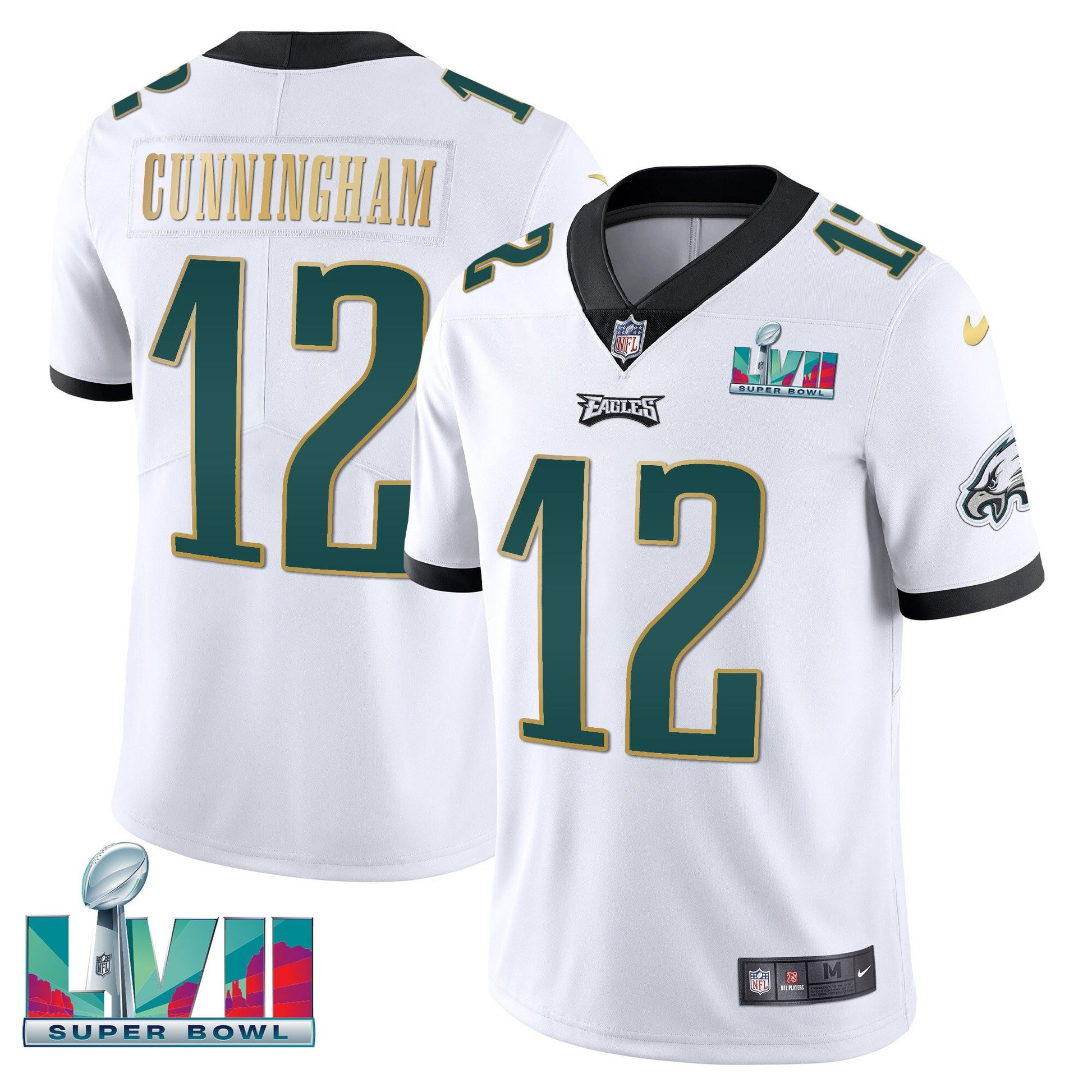 White Gold Trim - Randall Cunningham