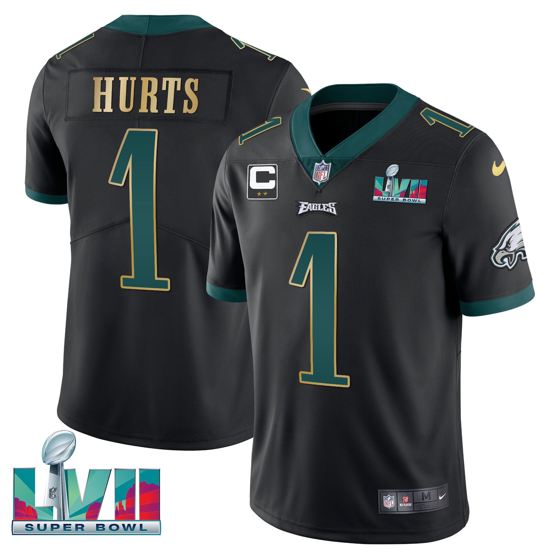 Black Gold Trim - Jalen Hurts