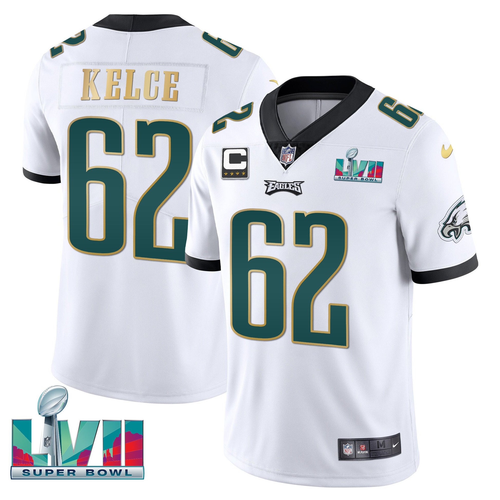 White Gold Trim - Jason Kelce