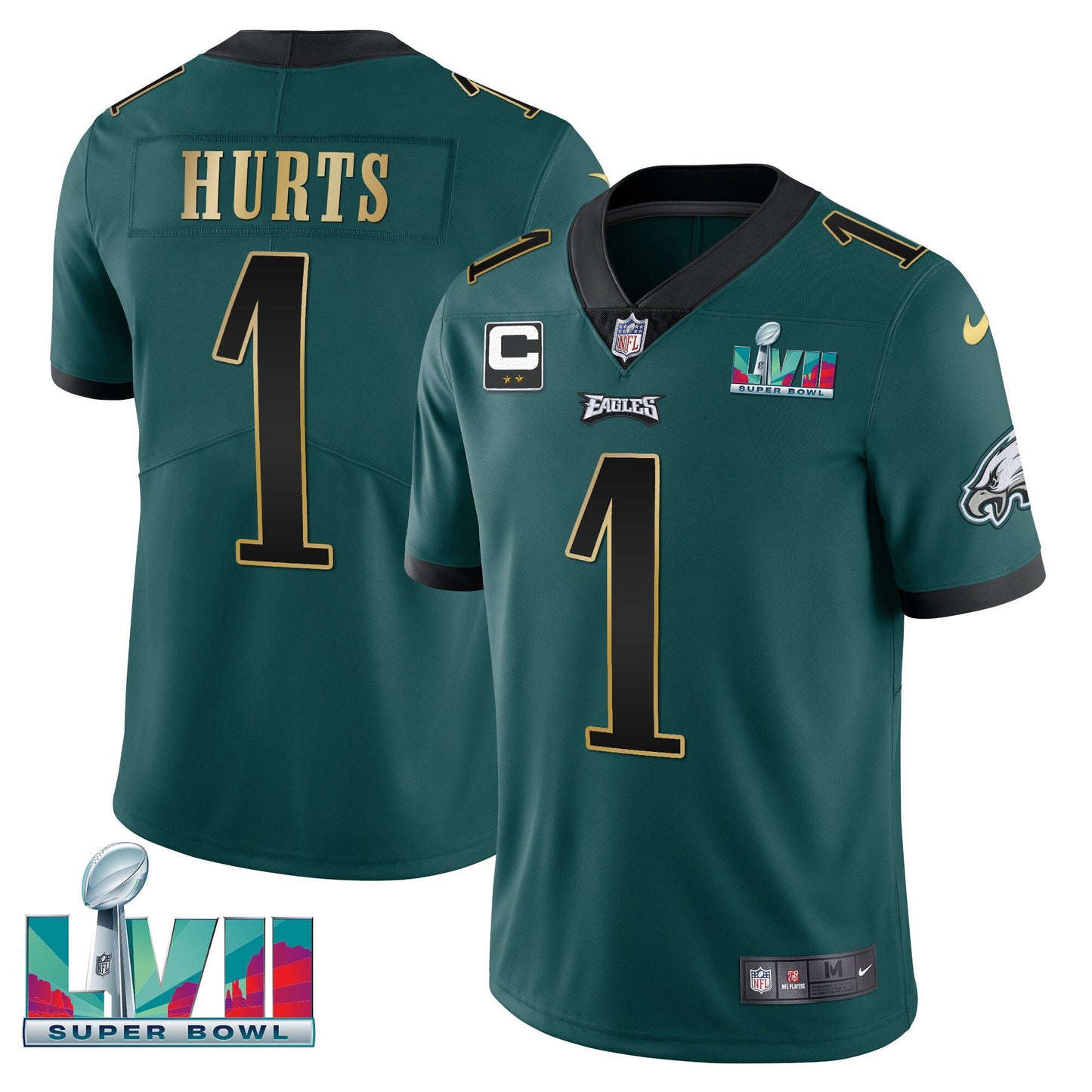 Green Gold Trim - Jalen Hurts
