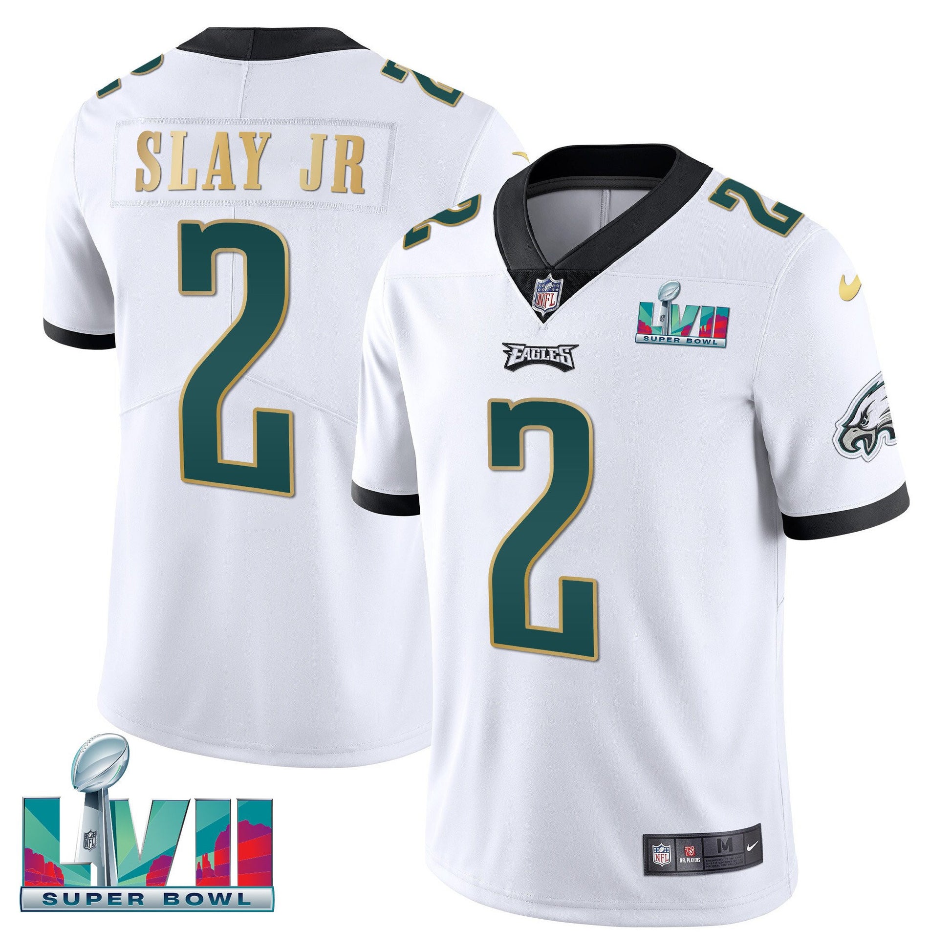 White Gold Trim - Darius Slay Jr.