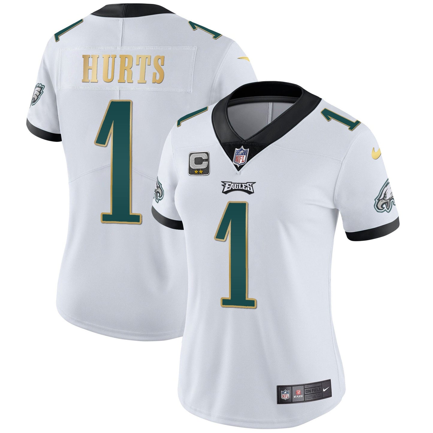 White Gold Trim - Jalen Hurts