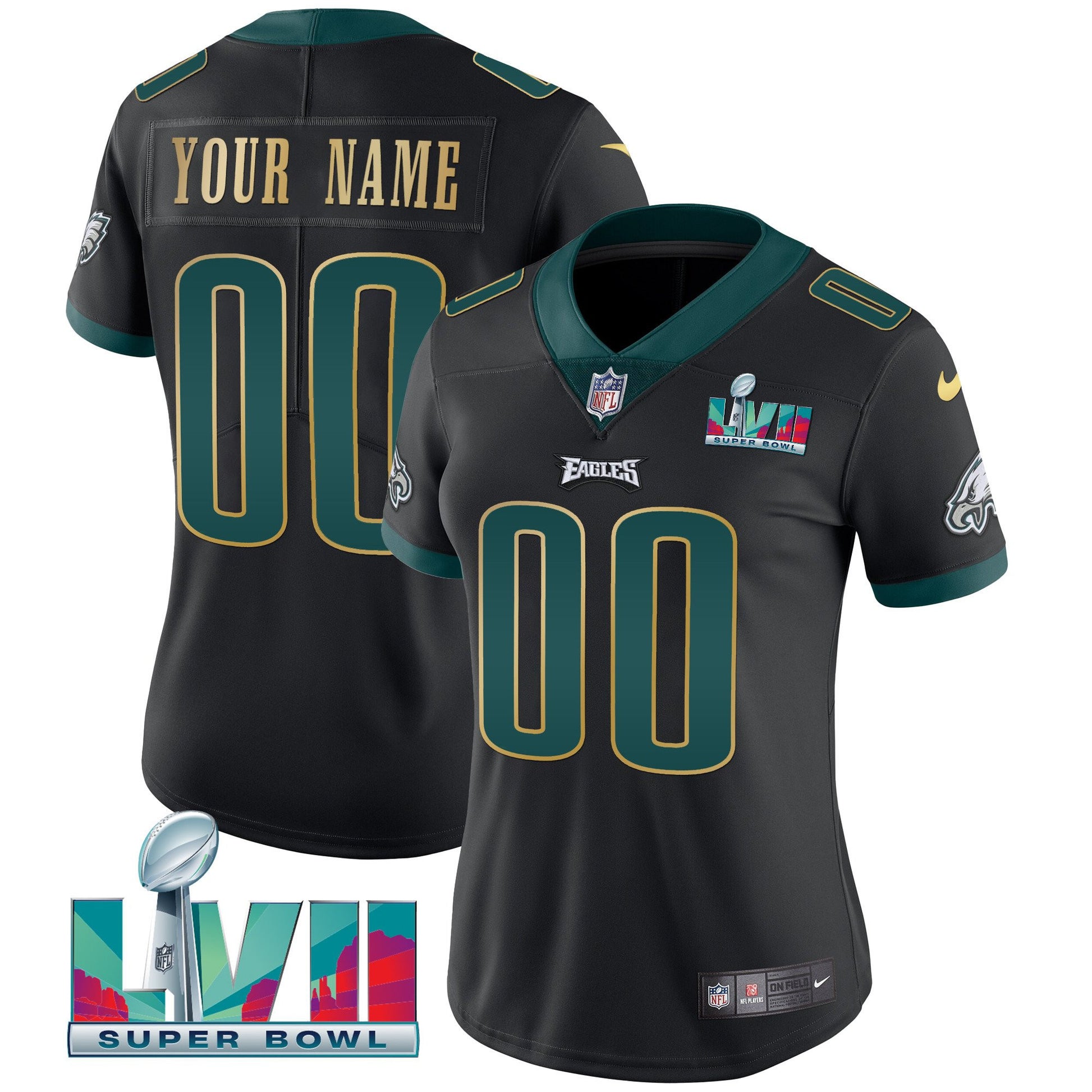 Super Bowl Custom Patch Vapor Jersey