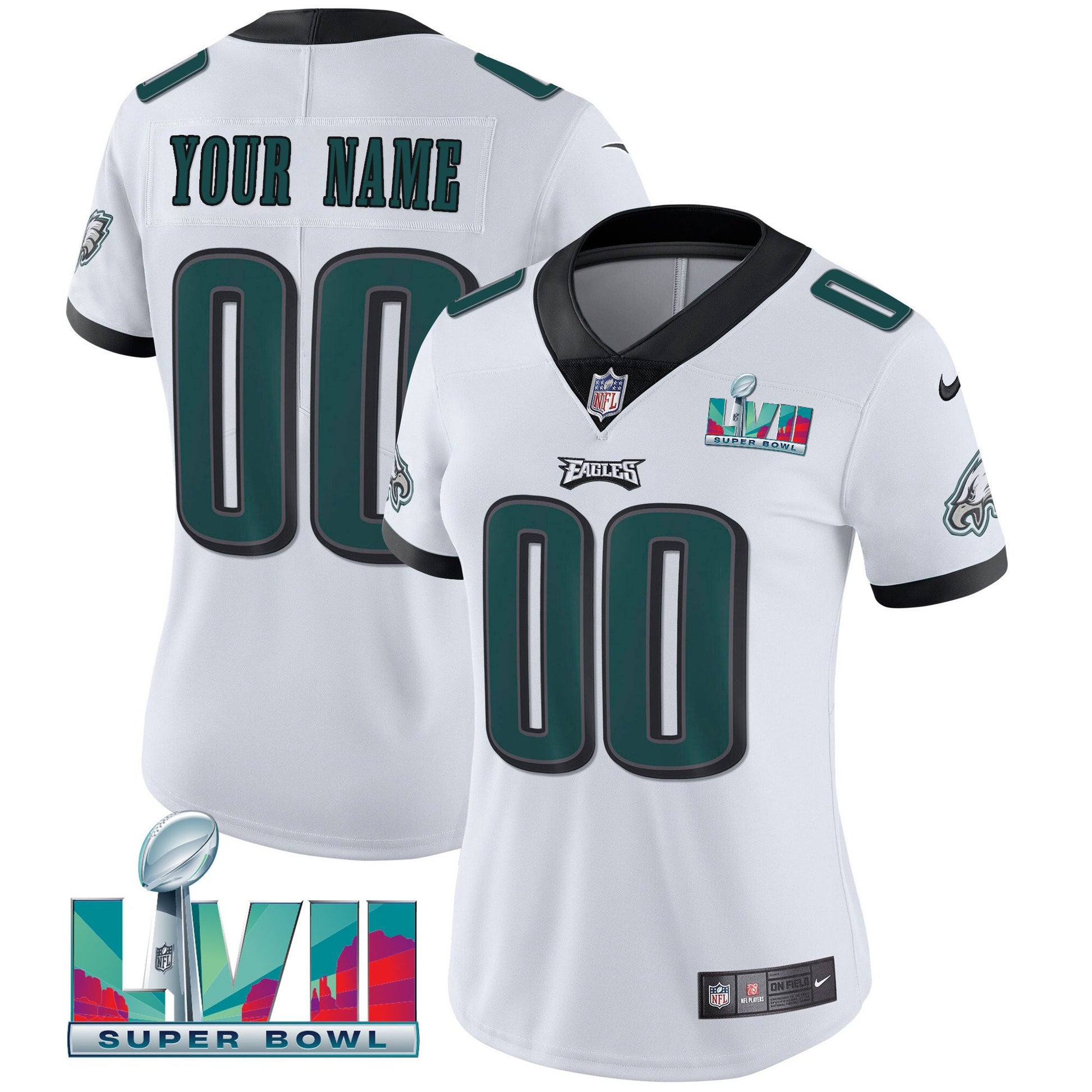 Super Bowl Custom Patch Vapor Jersey