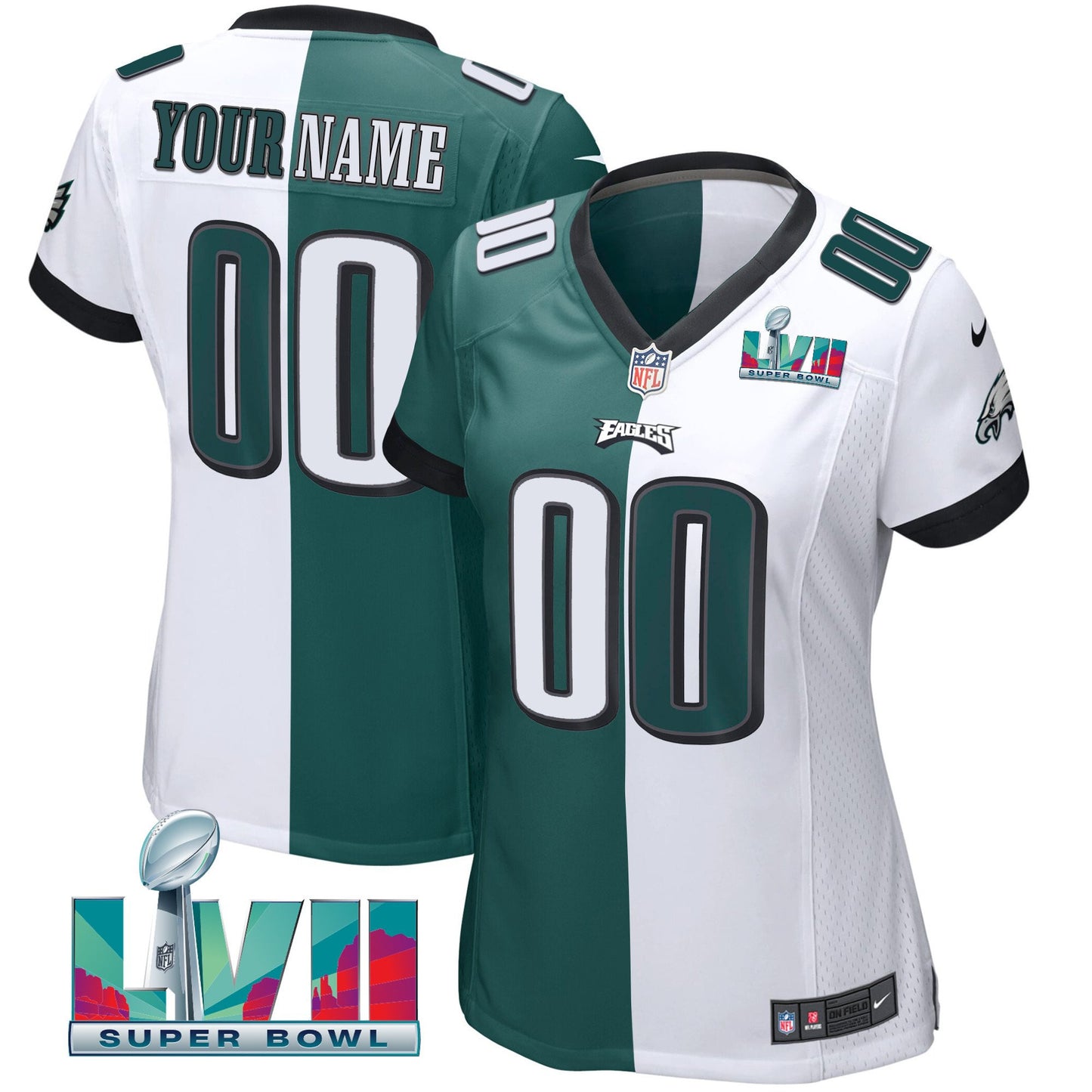 Super Bowl Custom Patch Vapor Jersey