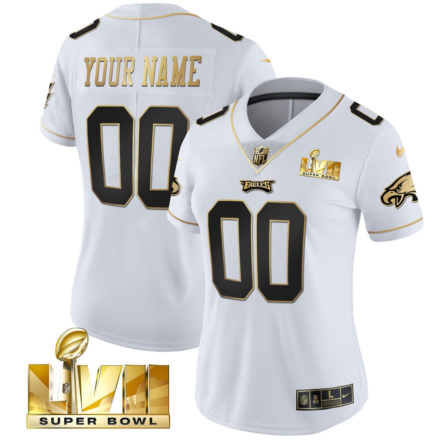 Super Bowl Gold Custom Vapor Jersey
