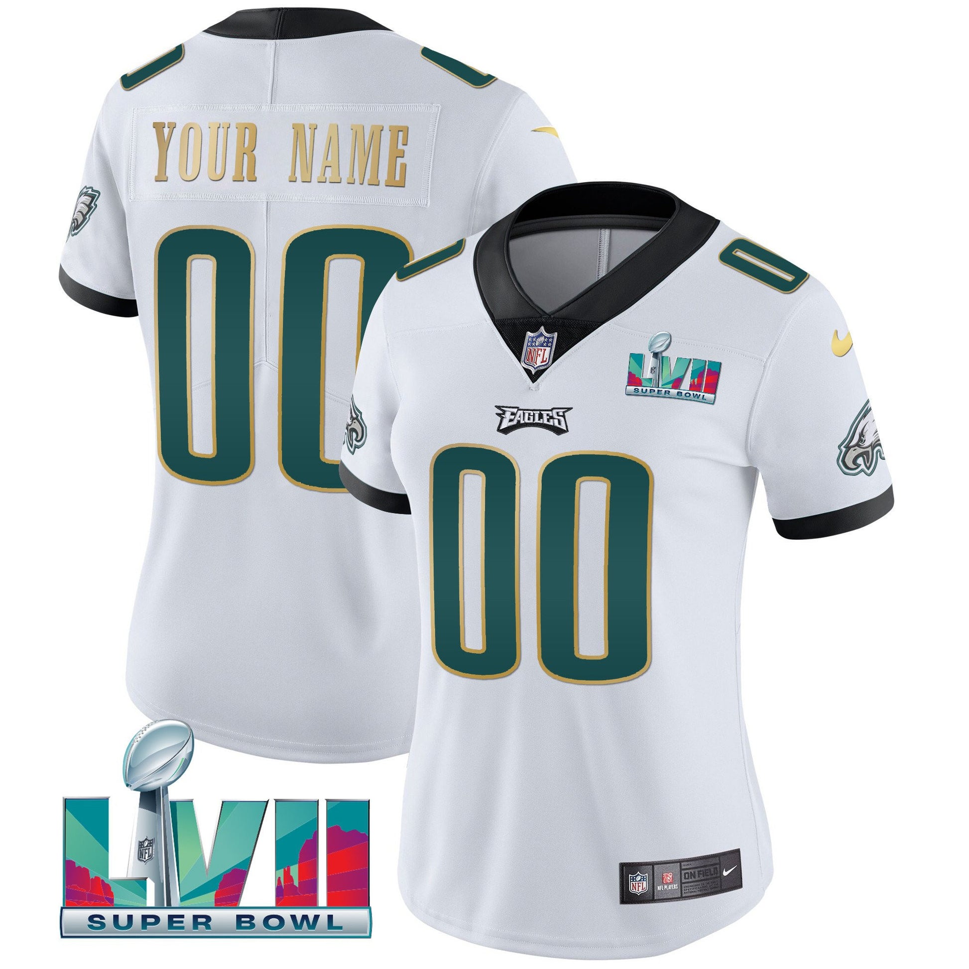 Super Bowl Custom Patch Vapor Jersey