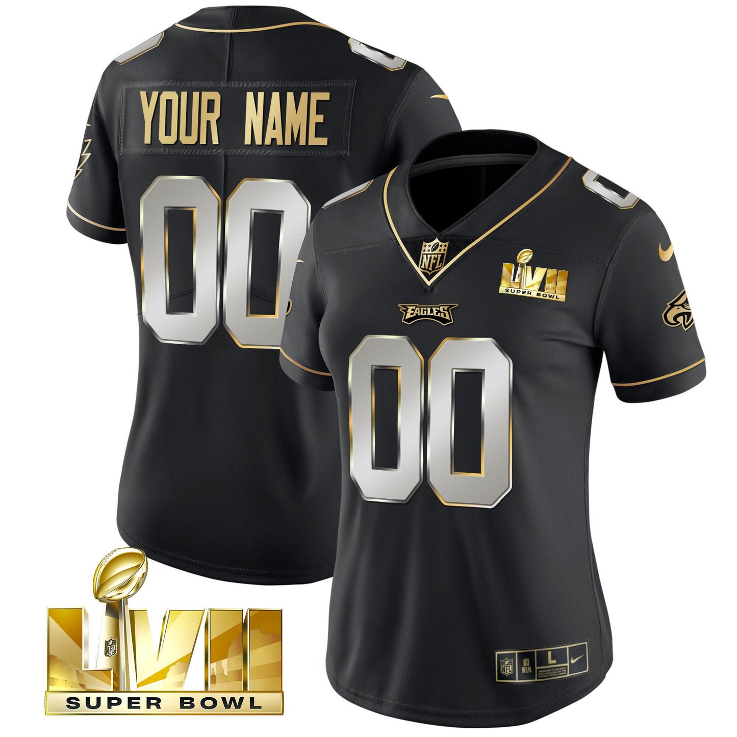 Super Bowl Gold Custom Vapor Jersey