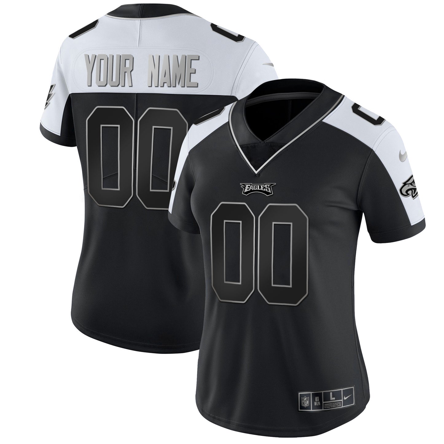 Gold & Split Custom Name and Number