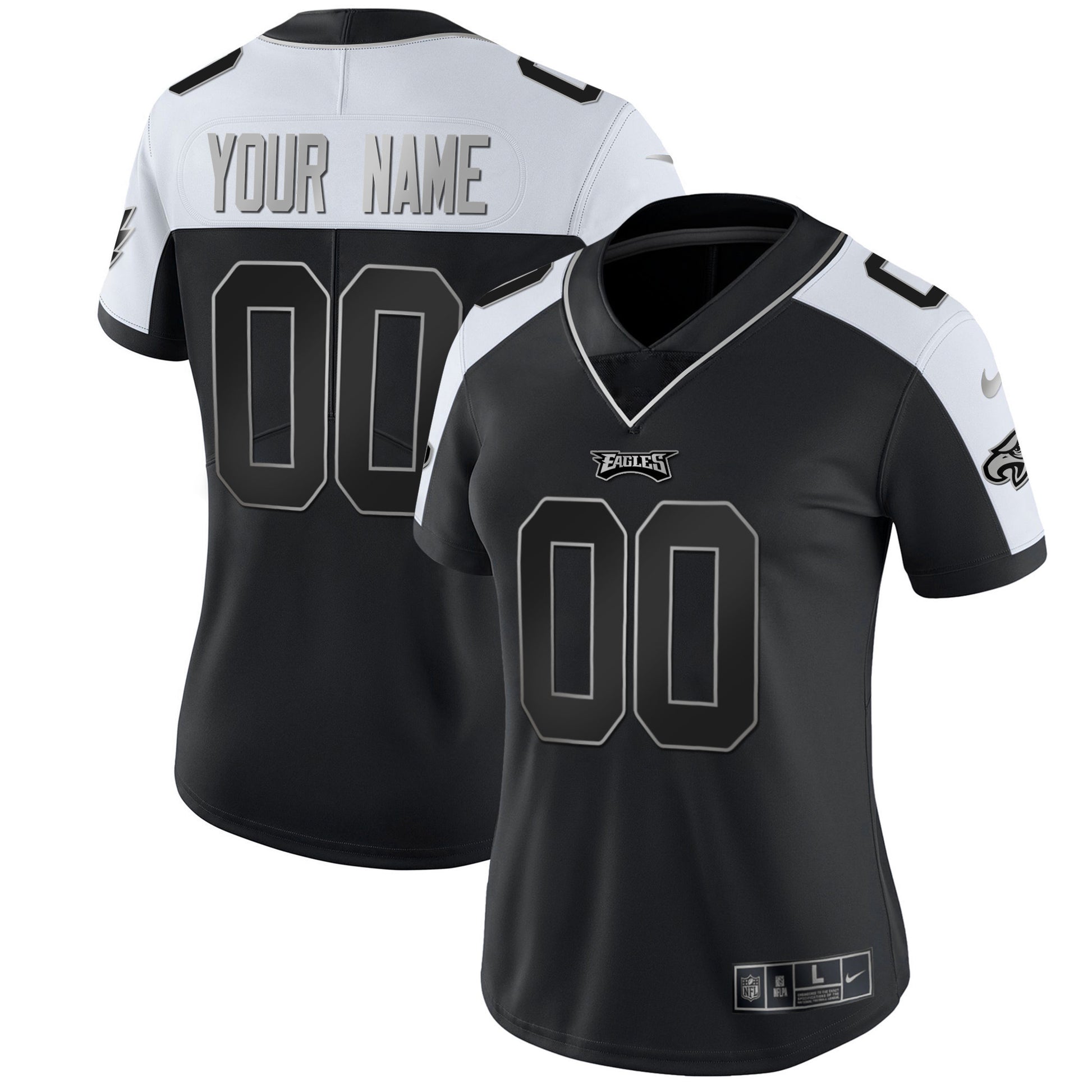 Gold & Split Custom Name and Number