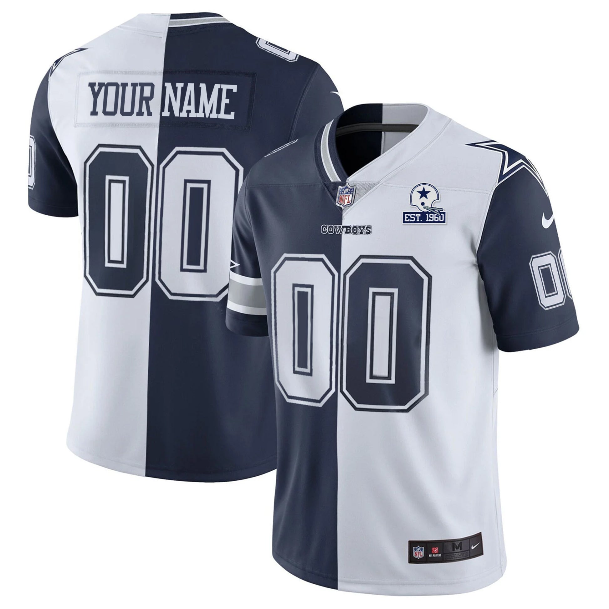 Dallas Split Custom Jersey