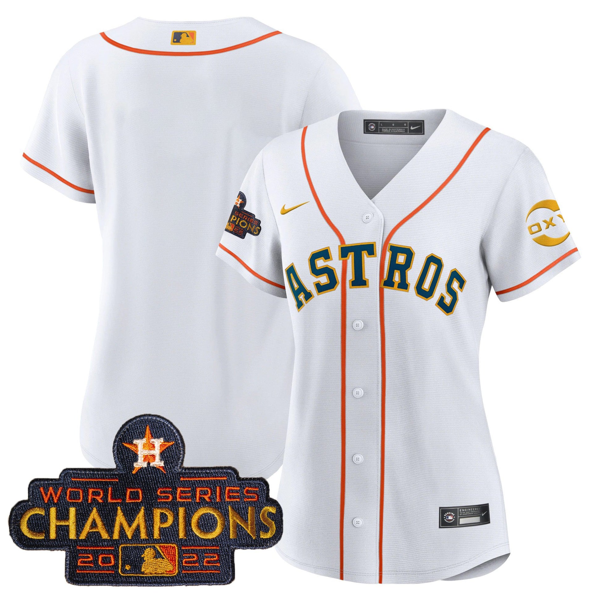 Houston 2022 Champions Gold Rush Oxy Patch Flex Base Jersey